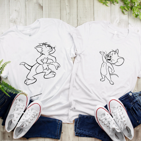 Set tricouri personalizate cupluri - Jerry and Tom [1]