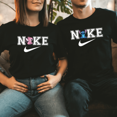 Set tricouri personalizate cuplu Stitch Nike [1]