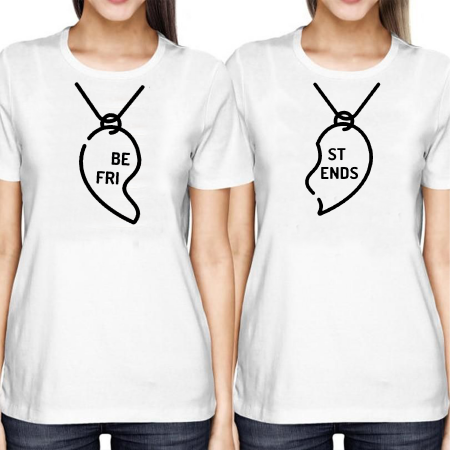 Set tricouri pentru prietene - Colier "Best friends" [1]