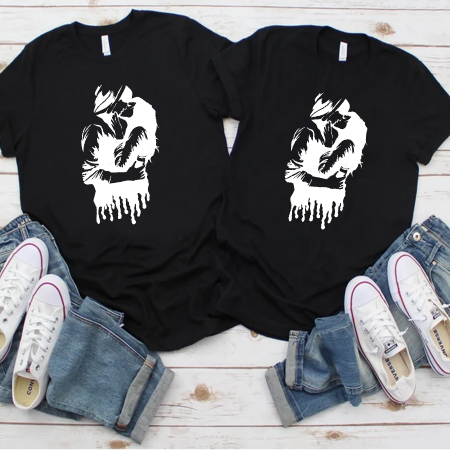 Set tricouri personalizate cupluri - Kissing [1]