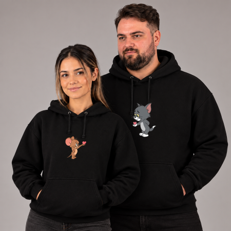 HANORACE PERSONALIZATE CUPLURI - Set hanorace pentru cupluri - Heart for you