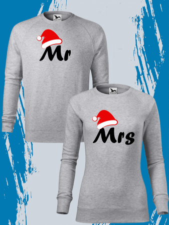 Set bluze personalizate pentru cupluri de Crăciun - Mr & Mrs