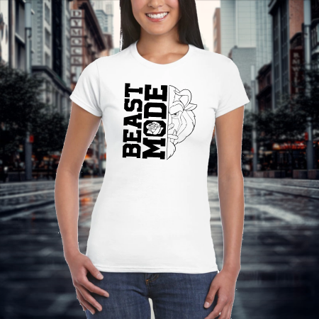 Tricou personalizat damă cu textul - Beaste Mode [1]