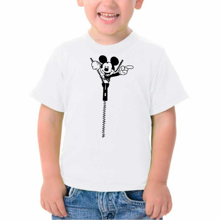 Tricou personalizat copii - Fermuar cu Mickey Mouse