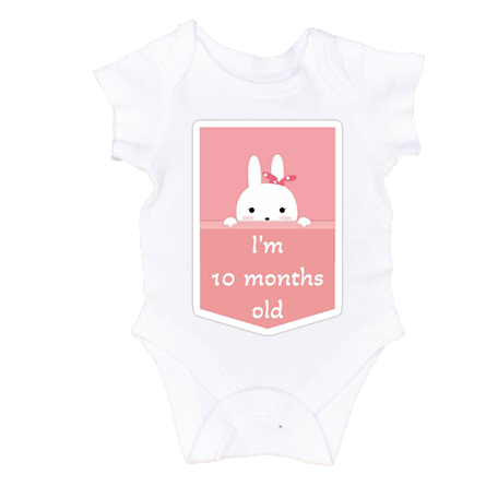 BODY-URI PERSONALIZATE BEBELUȘI - BODY BEBELUS " 10 MONTHS OLD"