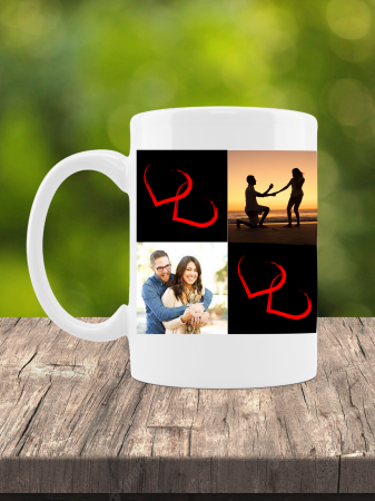 CADOURI PERSONALIZATE VALENTINE'S DAY - Cană personalizată cu 2 poze