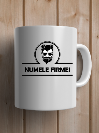 Cană personalizată cu numele firmei