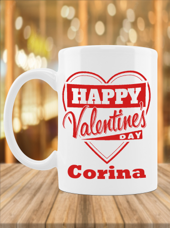Cană personalizată   Valentine's Day cu 2 poze [1]