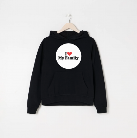 Hanorac personalizat femeii - I love my family [1]