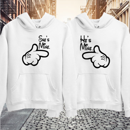 Hanorace personalizate pentru cupluri - He/She is mine [0]
