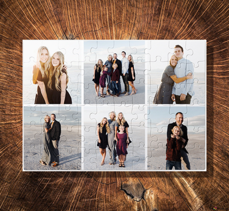 CADOURI PERSONALIZATE VALENTINE'S DAY - Puzzle personalizat A4 cu 6 poze
