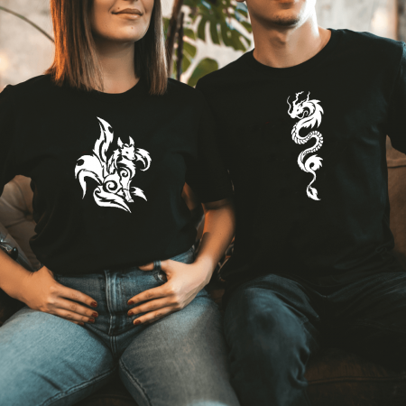 Set tricouri personalizate cu dragon
