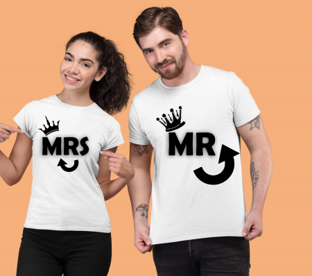 TRICOURI PERSONALIZATE CUPLURI - TRICOU PERSONALIZAT CUPLURI - MS & MRS