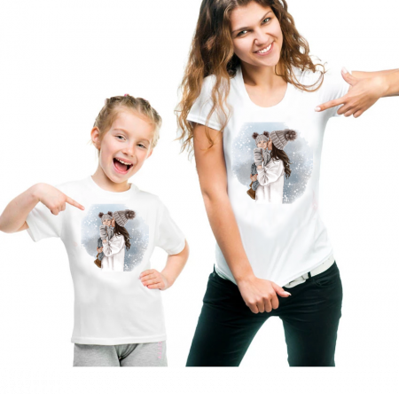 TRICOURI PERSONALIZATE MAMĂ & FICĂ - TRICOU PERSONALIZAT QUEEN
