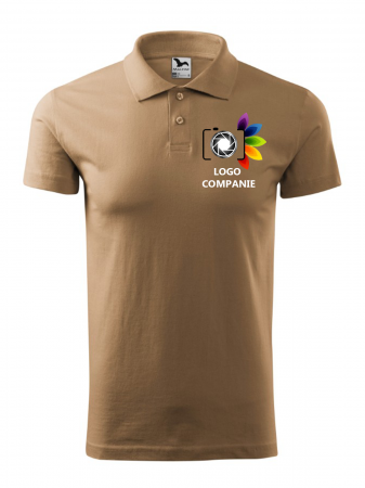 Îmbrăcăminte Personalizată pentru Firme - Tricou Polo Bărbați  Personalizat cu Logo pentru Firme – Print rezistent , 100% bumbac