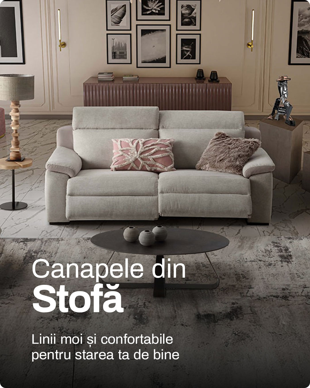 Canapele din stofa