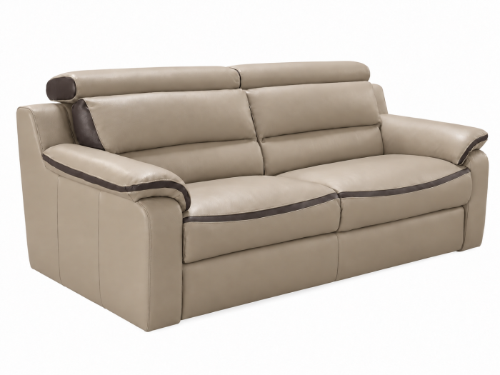 Set living BELLO cu 2 canapele de 3 locuri, reclinere electrice, Bej Capucino 3856 și Maro Ciocolată 4191 [4]