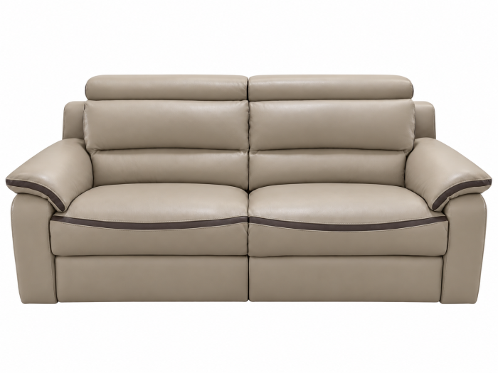 Set living BELLO cu 2 canapele de 3 locuri, reclinere electrice, Bej Capucino 3856 și Maro Ciocolată 4191 [6]