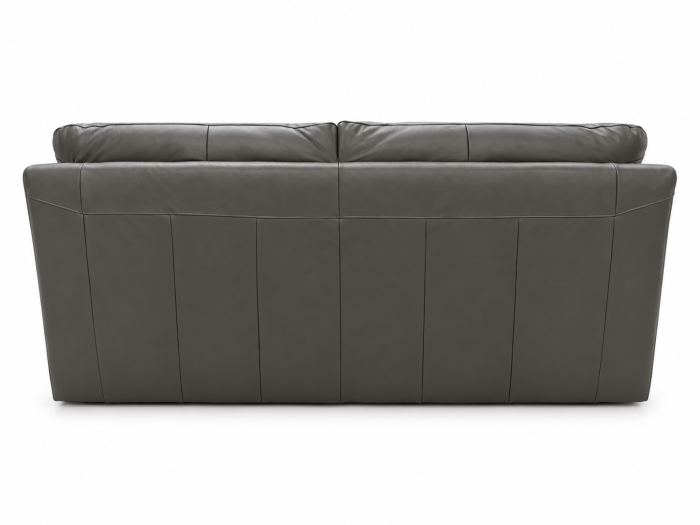 ALLEGRA fixed 3-seater sofa in Dark Grey CAT.4-MF639 genuine leather [4]