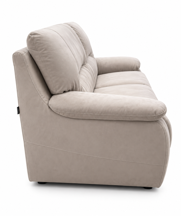 ALLEGRA fixed 3-seater sofa in Pearl Grey X1664 fabric [3]