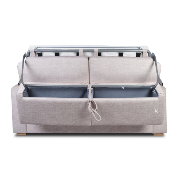 Canapea AMARANTA extensibilă, tip pat matrimonial, stofă, 202 x 201 cm [7]