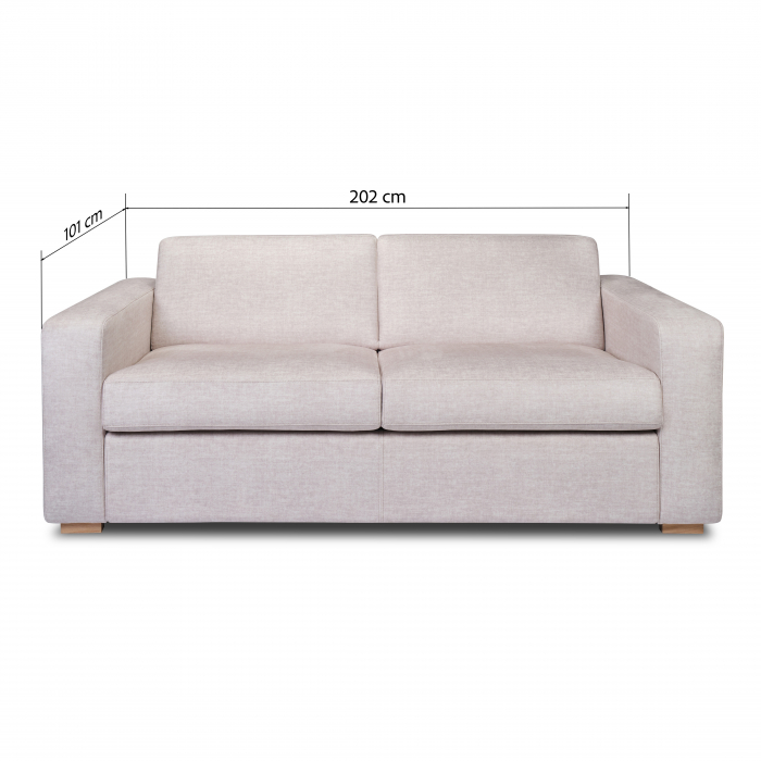 Canapea AMARANTA extensibila, tip pat matrimonial, Stofa, 202x201 cm [3]