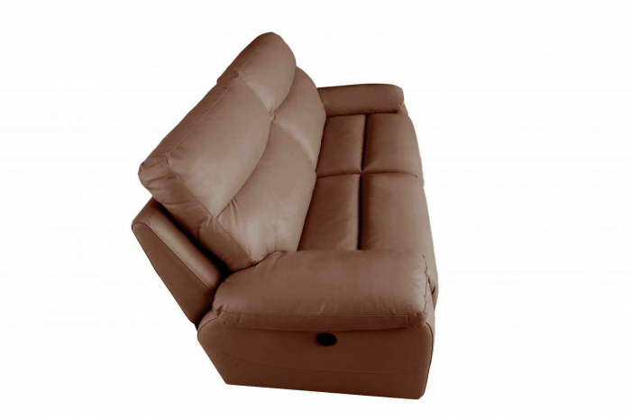 Canapea CASANOVA, 3 locuri cu 2 reclinere electrice, Piele naturala Italiana, 220x94 cm [7]