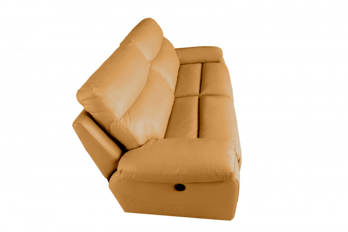 Canapea CASANOVA, 3 locuri cu 2 reclinere electrice, Piele naturala Italiana, 220x94 cm [7]