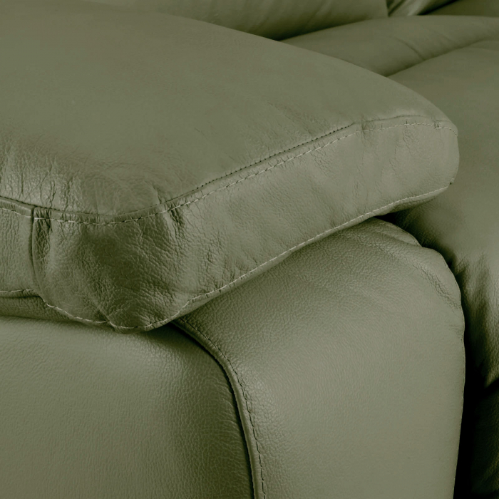 Canapea CASANOVA, 3 locuri cu 2 reclinere electrice, Piele naturala Italiana, 220x94 cm [3]