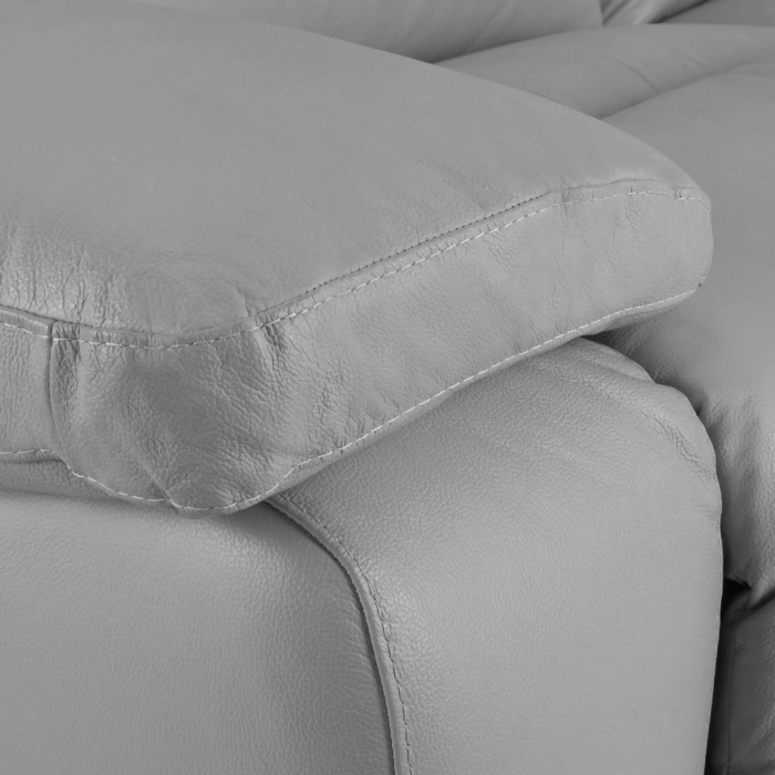 Canapea CASANOVA, 3 locuri cu 2 reclinere electrice, Piele naturala Italiana, 220x94 cm [3]