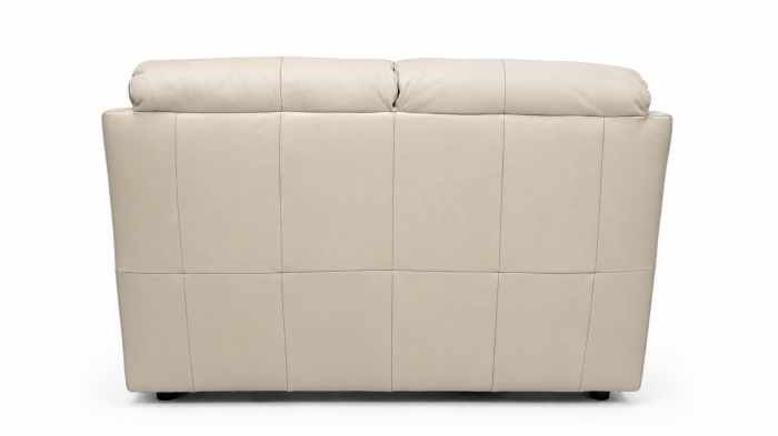 Set GHITA piele naturală bej cu canapele fotoliu recliner și pouf container [13]