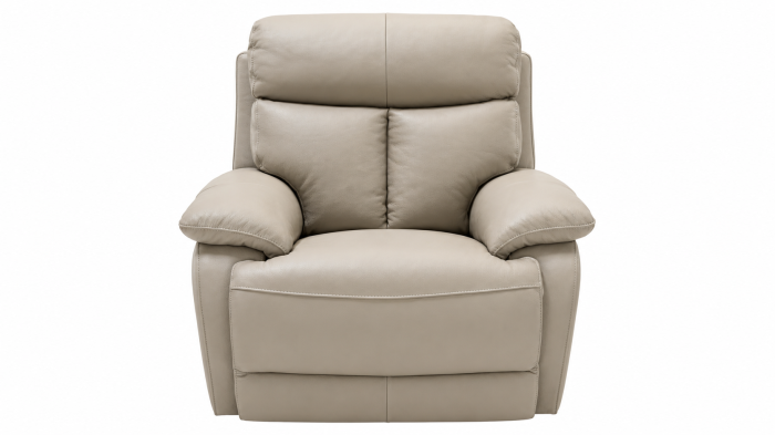 Set GHITA piele naturală bej cu canapele fotoliu recliner și pouf container [3]