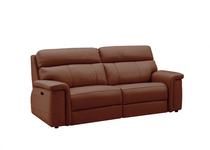 NABUCCO kanapé, 3 személyes, kétmotoros elektromos döntőkkel, elektromosan állítható fejtámlákkal, USB porttal, olasz valódi bőr, 216x103cm [2]
