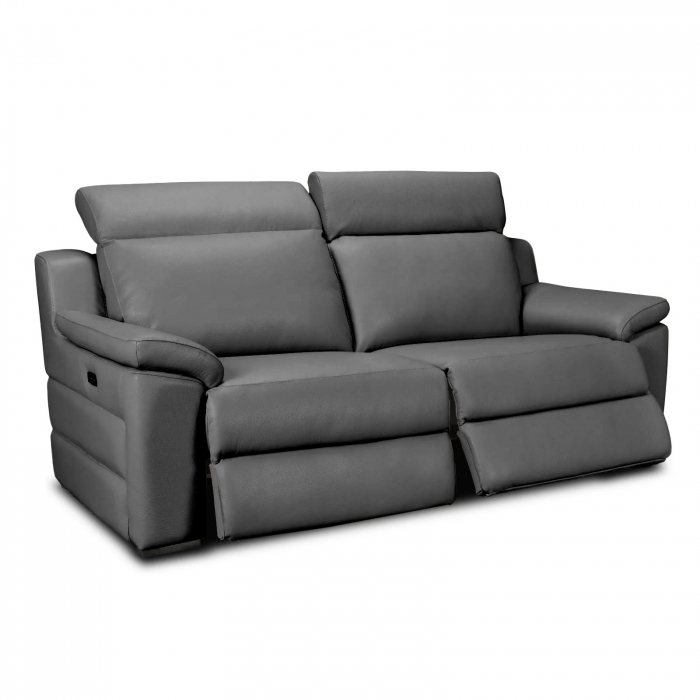 Canapea VENTADOR, 2-locuri, 2-reclinere electrice, Piele naturala Italiana, 176x100 cm [9]