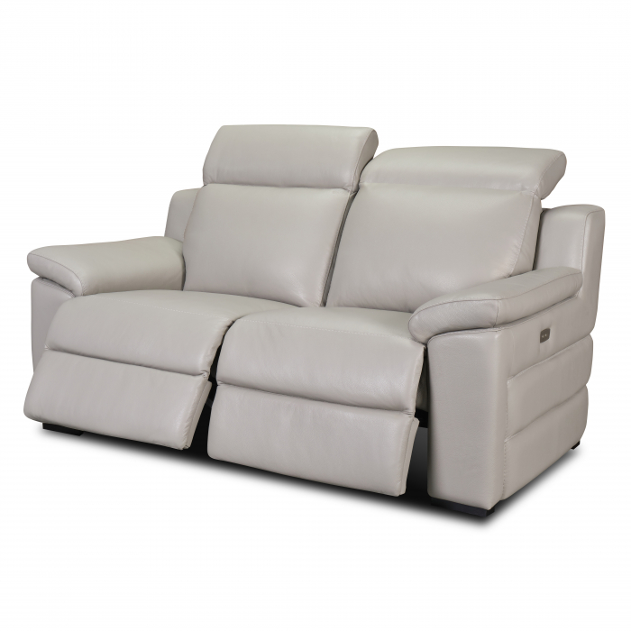 Canapea VENTADOR, 2-locuri, 2-reclinere electrice, Piele naturala Italiana, 176x100 cm [1]