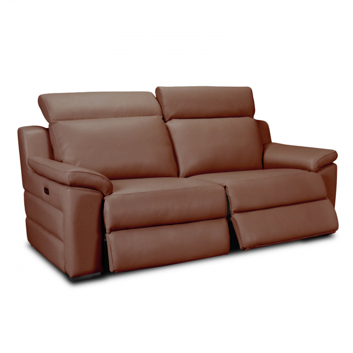 Canapea VENTADOR, 2-locuri, 2-reclinere electrice, Piele naturala Italiana, 176x100 cm [9]