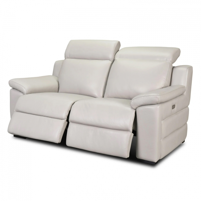 Canapea VENTADOR, 2-locuri, 2-reclinere electrice, Piele naturala Italiana, 176x100 cm [1]