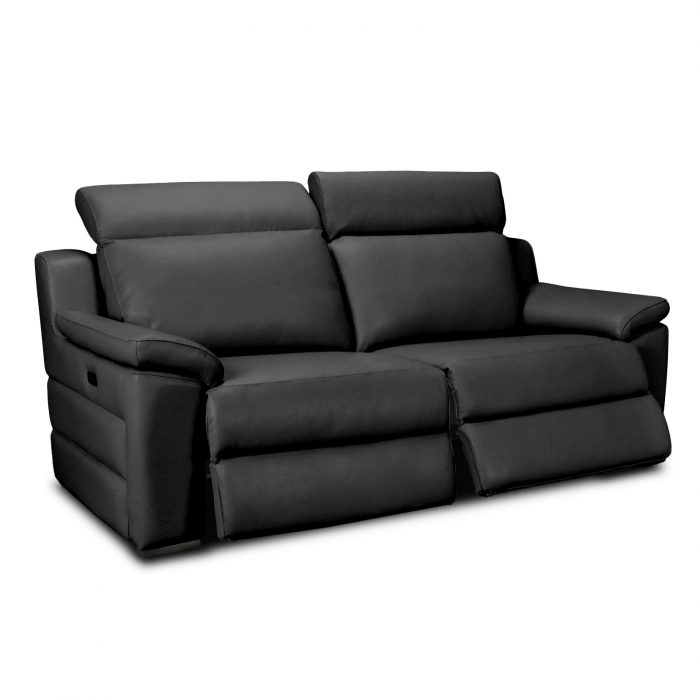 Canapea VENTADOR, 2-locuri, 2-reclinere electrice, Piele naturala Italiana, 176x100 cm [9]