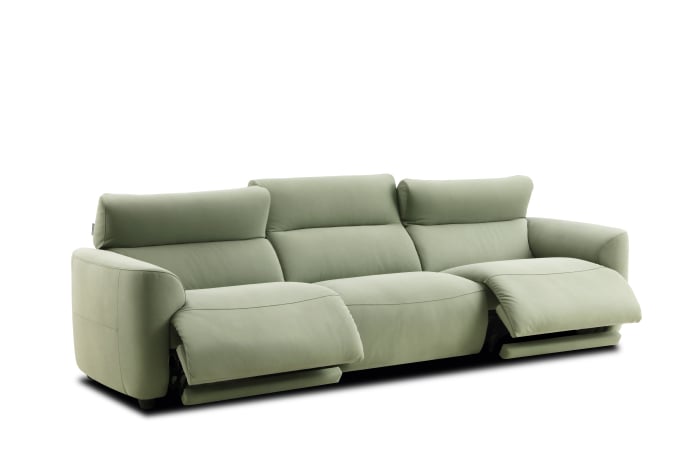 Canapea WONKA, 3-locuri maxi cu 2-reclinere electrice bi-motorizate pe lateral, stofa [1]