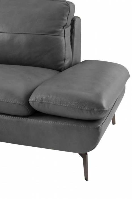 Coltar AUSTIN, 3 locuri cu brate inovative si 2 tetiere mobile, lung pe dreapta, Piele naturala Italiana, 292x210 cm [3]
