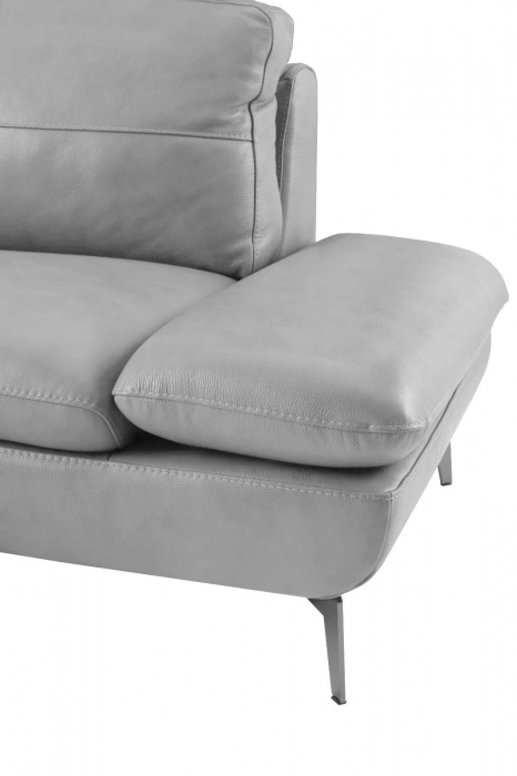 Coltar AUSTIN, 3 locuri cu brate inovative si 2 tetiere mobile, lung pe dreapta, Piele naturala Italiana, 292x210 cm [3]
