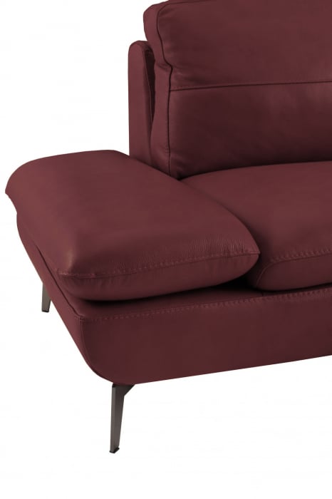 Coltar AUSTIN, 3 locuri cu brate inovative si 2 tetiere mobile, lung pe dreapta, Piele naturala Italiana, 292x210 cm [3]