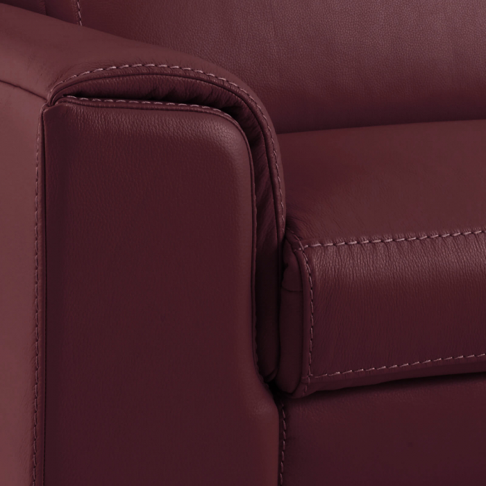 Coltar BALTIC, 3 locuri cu recliner electric stang si sezlong pe dreapta, tetiere reglabile, port USB, Piele naturala Italiana, 291x221 cm [7]