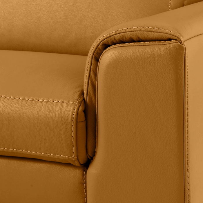 Coltar BALTIC, 3 locuri cu recliner electric stang si sezlong pe dreapta, tetiere reglabile, port USB, Piele naturala Italiana, 291x221 cm [7]
