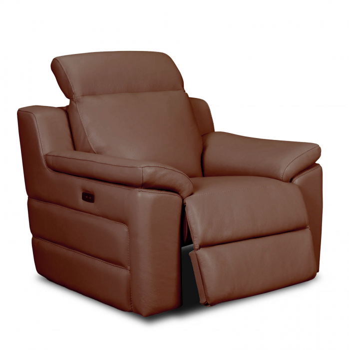 Fotoliu VENTADOR, cu recliner electric, Piele naturala, 102x100 cm [1]