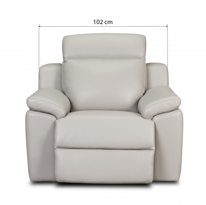 Fotoliu VENTADOR, cu recliner electric, Piele naturala, 102x100 cm [4]