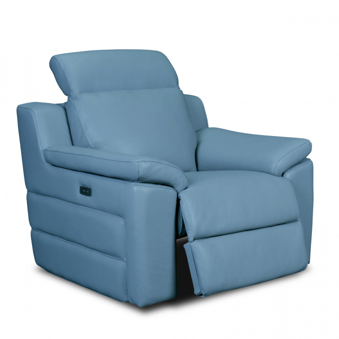 Fotoliu VENTADOR, cu recliner electric, Piele naturala, 102x100 cm [1]