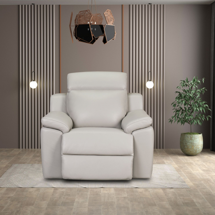 Fotoliu VENTADOR, cu recliner electric, Piele naturala, 102x100 cm [2]