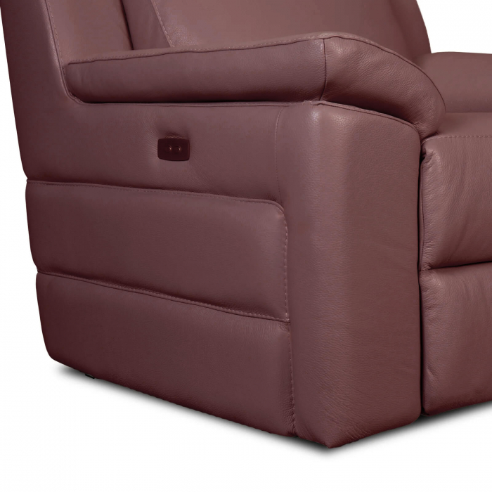 Fotoliu VENTADOR, cu recliner electric, Piele naturala, 102x100 cm [3]
