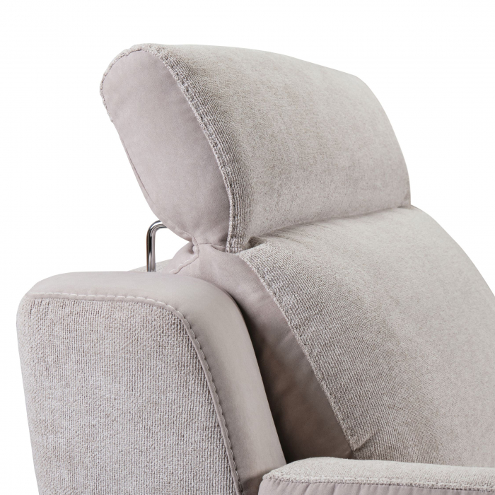 Fotoliu VENTADOR, recliner electric, stofa bicolora italiana, 102x100 cm [6]